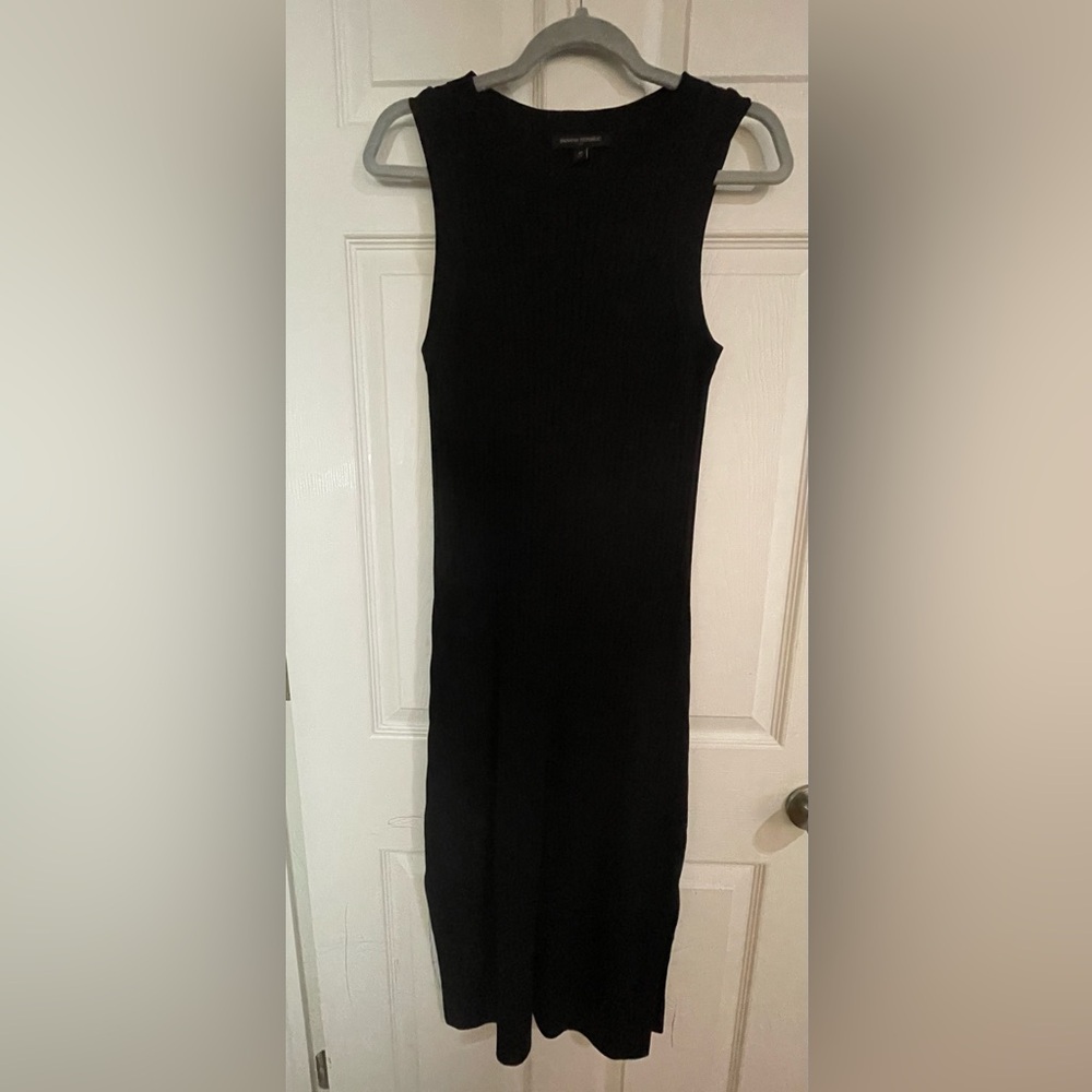 Ribbed Banana Republic Elegant Black Sleeveless knit Dress - Picture 4 of 4